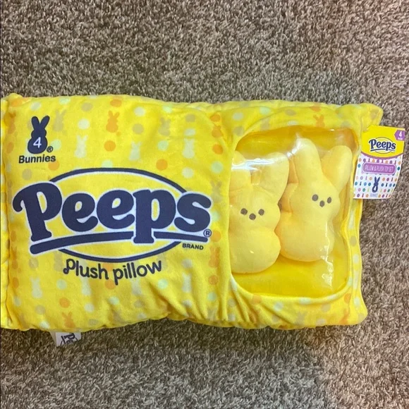 Yellow Peeps Pillow - Picture 1 of 3